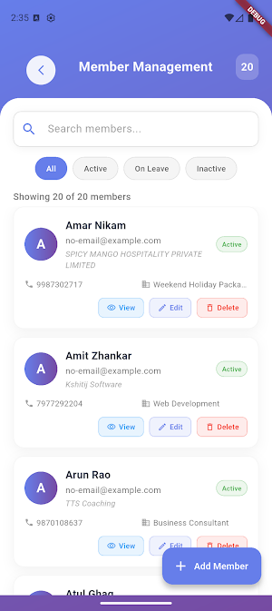 Attendance & Chapter Manager Screenshot 1