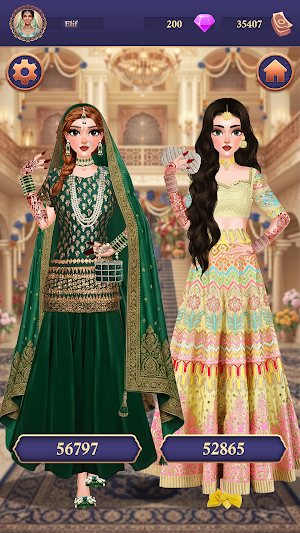 Indian Bride Fashion Dress up Screenshot 2