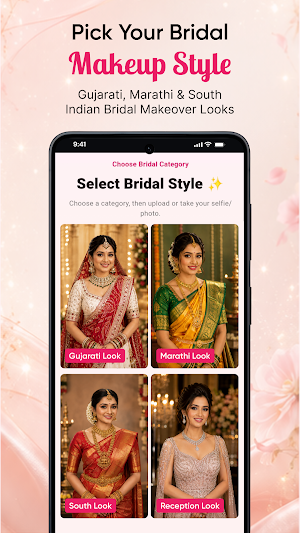 AI Bridal Look Try-On App Screenshot 2
