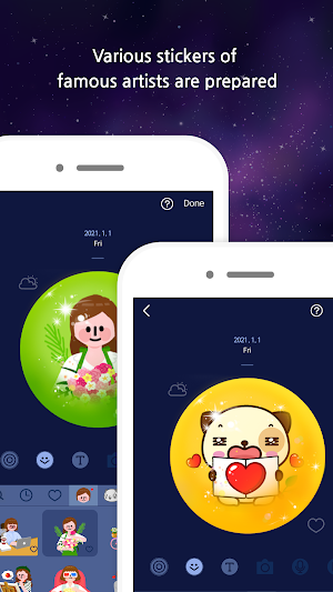Planety - Sticker Diary Screenshot 2