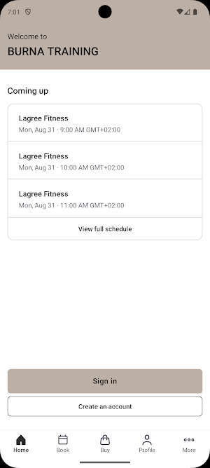 BURNA TRAINING Screenshot 1