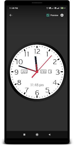 Analog Clock Live Wallpaper Screenshot 0