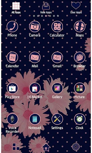 Blueberry and Daisy Wallpaper Screenshot 1
