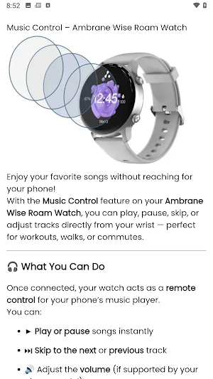 Ambrane Wise Roam Watch Hint Screenshot 1