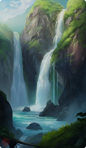Cool waterfall wallpaper Screenshot 1