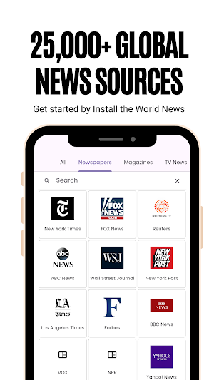 World News and Newspapers Screenshot 1
