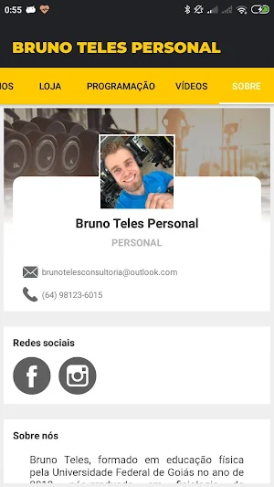 Bruno Teles Personal online Screenshot 3
