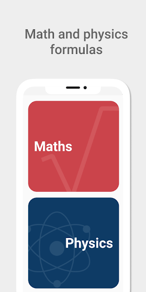 Maths and Physics formulas - with calculator Screenshot 0