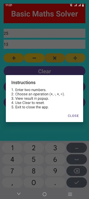 Basic Maths Solver Screenshot 2