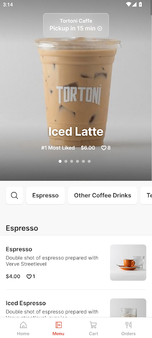 Tortoni Caffe Screenshot 1