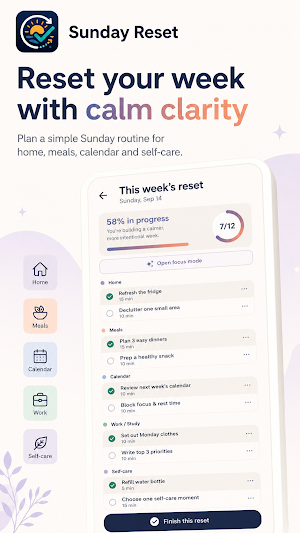 Sunday Reset: Weekly Planner Screenshot 0