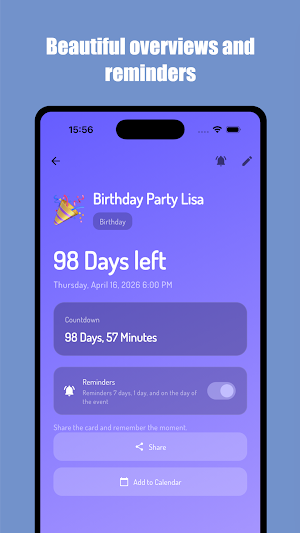 TickTickDay - Countdown Screenshot 2