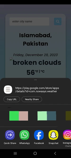 Weather Forecast Screenshot 1