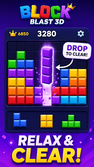 Block Blast 3D: Puzzle Screenshot 1