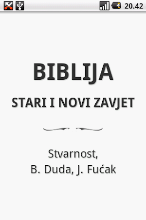 Biblija (SDF), Croatian Screenshot 0