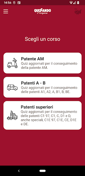 Quiz revisione patente Screenshot 0