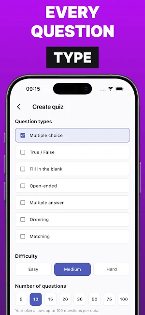 Quiz & Flashcard Maker QuizSis Screenshot 2