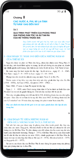 Lịch sử Lớp9 Screenshot 2