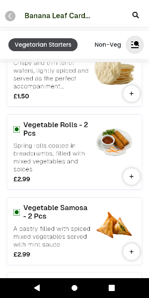 Banana Leaf Cardiff Screenshot 2
