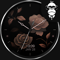Rose Gold Flowers 2 watch face