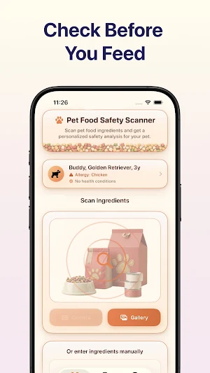 Pet Food Safety Scanner screenshot 1