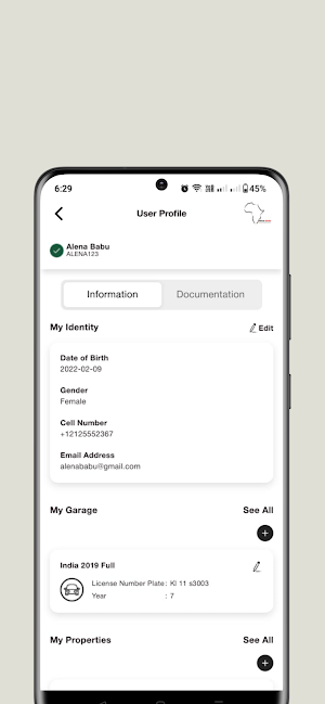 African Identity Admin Screenshot 3