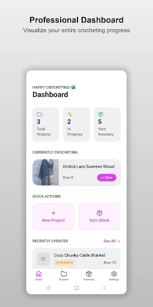 Crochet Tracker & Knit Journal Screenshot 0