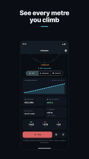 Altimeter: Offline GPS Screenshot 1