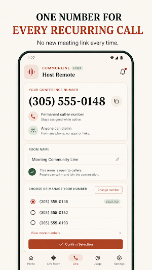 CommonLine: Conference Calls Screenshot 3