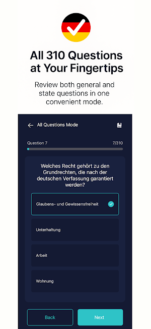 Leben in DE: Einbürgerungstest Screenshot 3