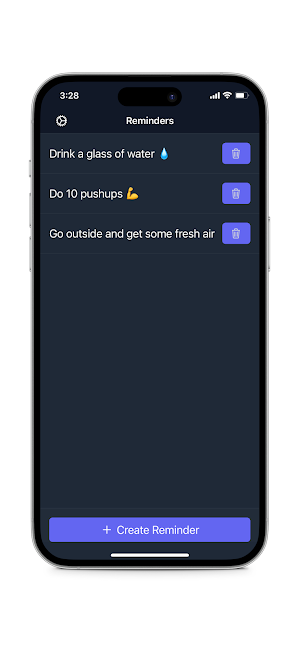 Random Reminder App Screenshot 1
