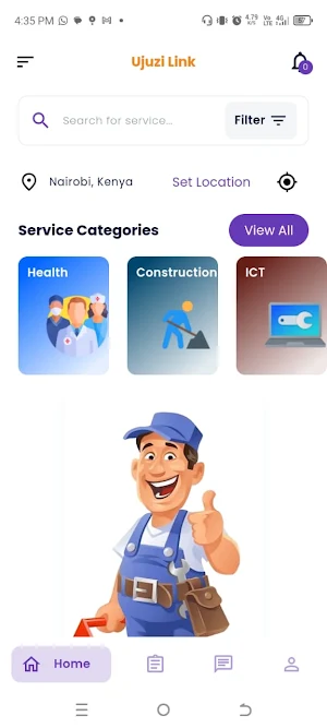 Ujuzi Link Service Seekers Screenshot 2