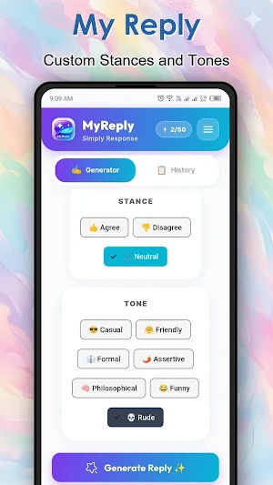 MyReply: Smart Responder Screenshot 1