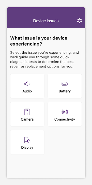 Product Care Diagnostics Screenshot 1