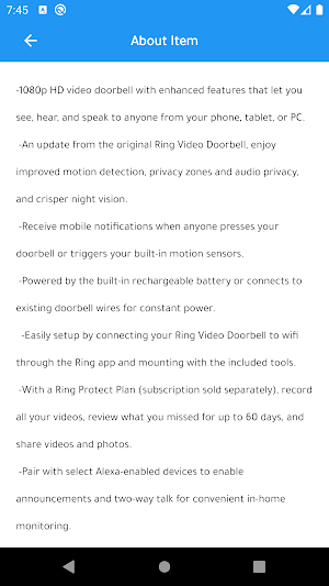 Ring Video Doorbell Screenshot 3