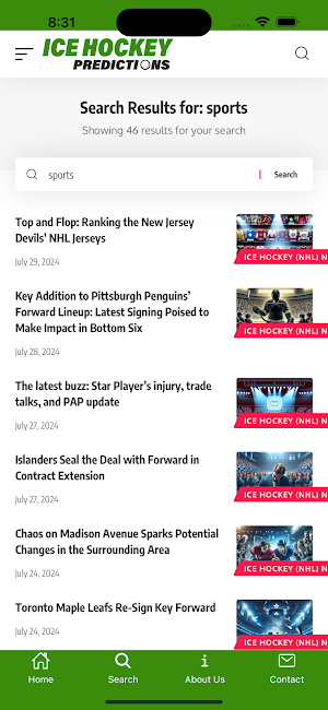 NHL Predictions Today Screenshot 1