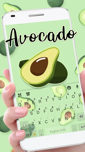 Yummy Avocado Keyboard Theme Screenshot 0
