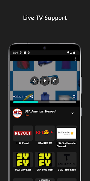 Xtream IPTV: Live TV Player Screenshot 3