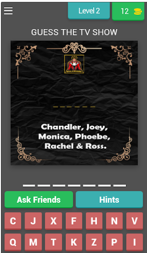 FRIENDS and F Words Quiz Screenshot 2