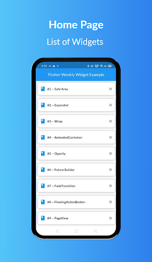 Flutter Widget of the Week Example Screenshot 0