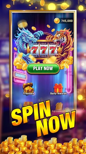 Twin Claw Neon Slots Screenshot 0