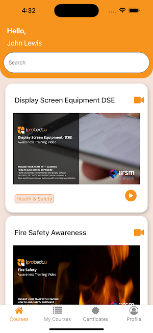 iCertifyU Health & Safety Screenshot 3