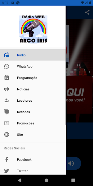 Web Rádio Arco - Íris Screenshot 1