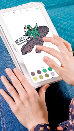 Adult Dinosaur Coloring Pages Screenshot 0