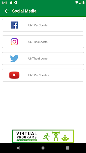 UNT Rec Sports Screenshot 2