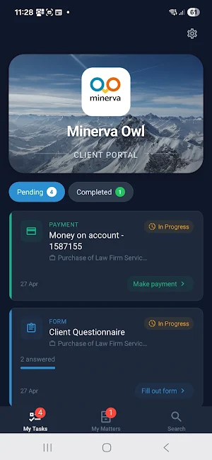 Minerva Owl Portal Screenshot 2