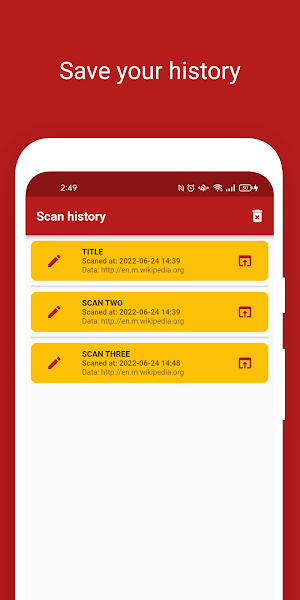 QR scanner Screenshot 2