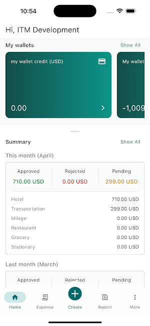 ITM - Expense Tracker Screenshot 0