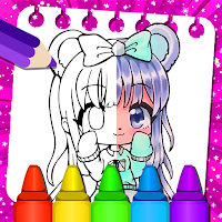 Gacha Anime Coloring Book Life