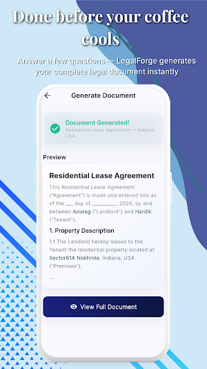 LegalForge: AI Legal Docs Screenshot 2